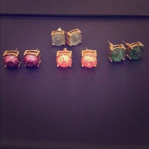 Cocktail Earrings! Never Worn! All 4 together!